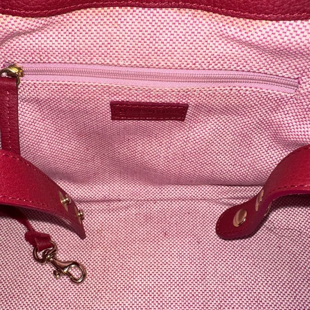 Vintage Dooney & Bourke Small Red Pebble Leather Shoulder Bag - Picture 8 of 8